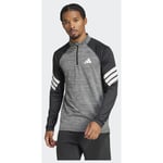 adidas Icon 3-stripes 1/4-zip T-shirt, storlek X-Large