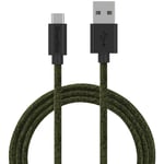 Laddningskabel Smartline USB-C/A Fuzzy 2 m