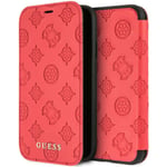 ETUI FOLIO GUESS LOS ANGELES POUR APPLE IPHONE X XS ROUGE