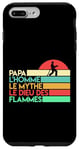 Coque pour iPhone 7 Plus/8 Plus Fete des peres humour caserne pompiers papa de garde feu