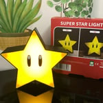 New LED Super Mario Bros Lamp Super Star Music Night Light USB Charging Lamp