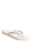 Flip Flop With Glitter Shoes Summer Shoes Sandals Flip Flops Cream Ilse Jacobsen