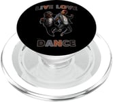 Live Love Dance Rottweiler Style Hip Hop PopSockets PopGrip pour MagSafe