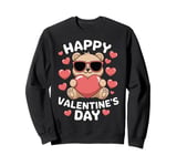 Valentine's Day Funny Teddy Bear Heart Love Valentines Sweatshirt