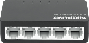 INTELLINET INT Network Switch  5-Port (RJ45)  Desktop  Plastic Case  10