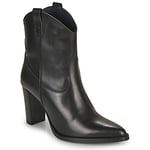 Bottines Myma  6717-CUIR-NOIR