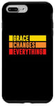 iPhone 7 Plus/8 Plus Grace Changes Everything - Jesus Christian God Faith Stripes Case