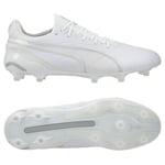 PUMA King Ultimate Fg/ag White Pack - Vit/silver, storlek 38