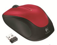 " logitech hiiri m235, 1000dpi, 2.4 [ghz], optinen, 3 pulloa, langaton, punainen, 1 kpl, aa, kannettavaan tietokoneeseen, universaali