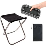 Tabouret Pliant D'extérieur, Tabouret Pliant en Alliage D'aluminium, Mini Tabouret Pliant Portable, Ultra Léger, avec Sac de Rangement, pour la