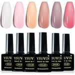 Gel Nail Polish Set, 10 Colors 10ml Manicure Set One Color for All Seasons Shellac Set UV LED Lamp Nails DIY