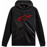 Hoodie alpinestars - Ageless v3 zip svart medium bomull