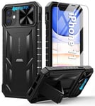 FNTCASE pour iPhone 11 Phone Coque : Étuis de Protection Antichoc Robustes | Coque de Protection Anti-Chute de qualité Militaire avec béquille pour iPhone 11 et XR 6,1 Pouces