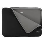 MOBILIS Housse en Néoprène pour Ordinateur Portable 12,5-14", Pochette Protection PC/Notebook/Ultrabook jusqu'à 14", Sac Compatible avec MacBook Air/Pro 13.3", Noir/Gris