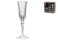 Rcr Set 6 Coupes Verre Transparent Pour Flûte Adagio CL 18