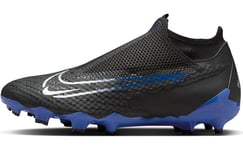 Nike Homme Academy Chaussure de Football, Noir Chromé Hyper Royal, 45.5 EU