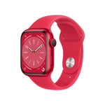 Watch Series 8 OLED 41 mm - Boîtier en Aluminium Rouge - GPS + Cellular - Bracelet Sport - Rouge - Neuf