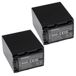 2x Battery for Sony NEX-VG20E HXR-NX70E NEX-VG10E NEX-VG20 NEX-VG10 3090mAh