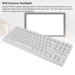 87 Keys Mechanical Keyboard With RGB 80 Percent Brown Switch Keyboard Wirele New