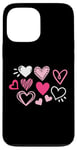 iPhone 13 Pro Max Cute Happy Valentines Day Cute Love Heart Pattern Women Kids Case