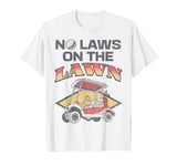 No Laws On The Lawn Golf Cart Golfer Funny Retro Golfing T-Shirt