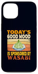 Coque pour iPhone 13 Today's Good Mood est sponsorisé par un amateur de cuisine japonais Wasabi