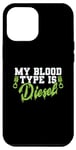 Coque pour iPhone 15 Pro Max Mon groupe sanguin est Diesel Auto Mechanic
