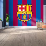 Licensed Décor WTD Mantiburi Papier peint en vinyle Motif FC Barcelone Rouge/bleu Taille S 110 x 80 cm