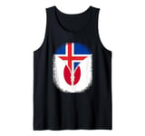 Iceland Japan Flag Icelandic Japanese Zipper Tank Top