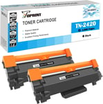 Tn2420 Tn-2420 Cartouches De Toner Compatibles Haute Capacité 3000 Page 2 Noirs Pour Brother Hl-L2310D L2350Dw L2370Dn L2375Dw Dcp-L2510D L2530Dw L2550Dn Mfc-L2710Dn L2710Dw L2730Dw L2750Dw Imprimant