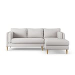 Habitat Newington Right Hand Corner Sofa - Natural -Ash Leg 3 Seater