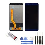 VITRE TACTILE + ECRAN LCD POUR  HUAWEI HONOR 8 PRO BLEU 5.7" + OUTILS +COLLE