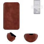 phone case for Nokia X30 5G sleeve cover pouch brown 