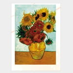 HSLJ1 Van Gogh's Famous Sunflower Pattern Puzzle Painting Sunflower Jigsaw Puzzle Creative Decompression Educational Toy 1000 Pieces Brain Challenge Kids Puzzles Games (Size : 50*75cm)