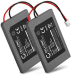 2x Batterie Pour Sony Playstation 3 Sixaxis Controller (Ps3 Sixaxis Cechzc1e,Cechzc1h,Cechzc1j,Cechzc1u) - Lip1859,Lip1472 (650mah) Batterie Rechange