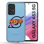 Cokitec Coque Transparente pour Samsung Galaxy A53 5G Naruto Logo