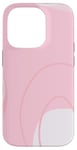 Coque pour iPhone 14 Pro Art minimaliste de couleur neutre rose clair