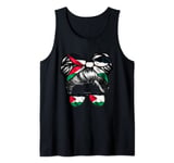 Flag Of Palestinian Girl Palestine Woman Wear Hair Accessory Tank Top