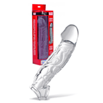 Size Matters 2" Clear Penis Extension Sleeve Cock Sheath Extra Length Girth Tip