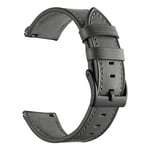 20 22MM Armband Läderrem För Huawei Watch GT 3 2 GT3 GT2 Pro 46mm 42mm Honor Magic Smart Watch Band Armband Armband Leather Gray For Huawei GT 3 46mm