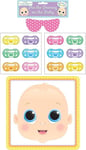 3 X Baby Shower Party Game Pin The Dummy Pacifier On The Baby