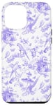 iPhone 12 Pro Max Lilac Toile Chinoiserie - Parrots Flowers Butterflies Birds Case