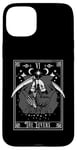 iPhone 15 Plus Vintage Tarot Card The Lovers Grim Reaper Occult Unholy Case