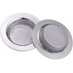 Tigrezy - 2 Pcs Filtre évier Cuisine, Filtre à évier en Acier Inoxydable, Filtre en métal Bain lavabo Filtre pour Salle de Bain Cuisine 7.5cm