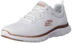 Skechers Femme Flex Appeal 4.0 Active Flow Basket, Blanc, 38.5 EU