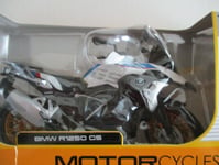 MOTO MINIATURE BMW R 1250 GS BLEUE BLANCHE 1/12° EN MAISTO