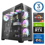 INTOP AQUA Ryzen 5 7600X 16GB DDR5 1TB SSD M.2 NVME RTX4070 12GB no-OS