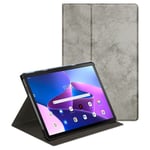 Lenovo Tab M10 Plus (3. Gen) 10.6&quot; (TB-125F/128F) Flip-Deksel med 360 Graders Stativfunksjon &amp; Penneholder - Grå