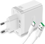 80W Chargeur Usb Et Câble Usb C Pour Oppo Find X6 X5 Pro 5G, Supervooc Charge Rapide Usb Vers Type C Câble 1M Charge Flash Et Adaptateur De Chargeur Pour Oppo A98 A78 Oppo Reno12 1[CDQ091279]