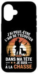 Coque pour iPhone 16 Cadeau idée Drôle Chasseur Homme Chasseur Humour Chasse